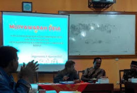 Musyawarah Desa Penyusunan RKPDes Tahun Anggaran 2018