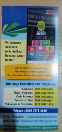 Permohonan Adminduk pada Aplikasi Dukcapil Smart Bantul