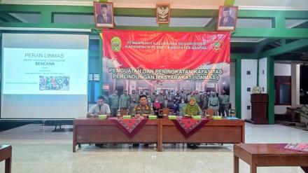 Penguatan dan Peningkatan Kapasitas Linmas Segoroyoso