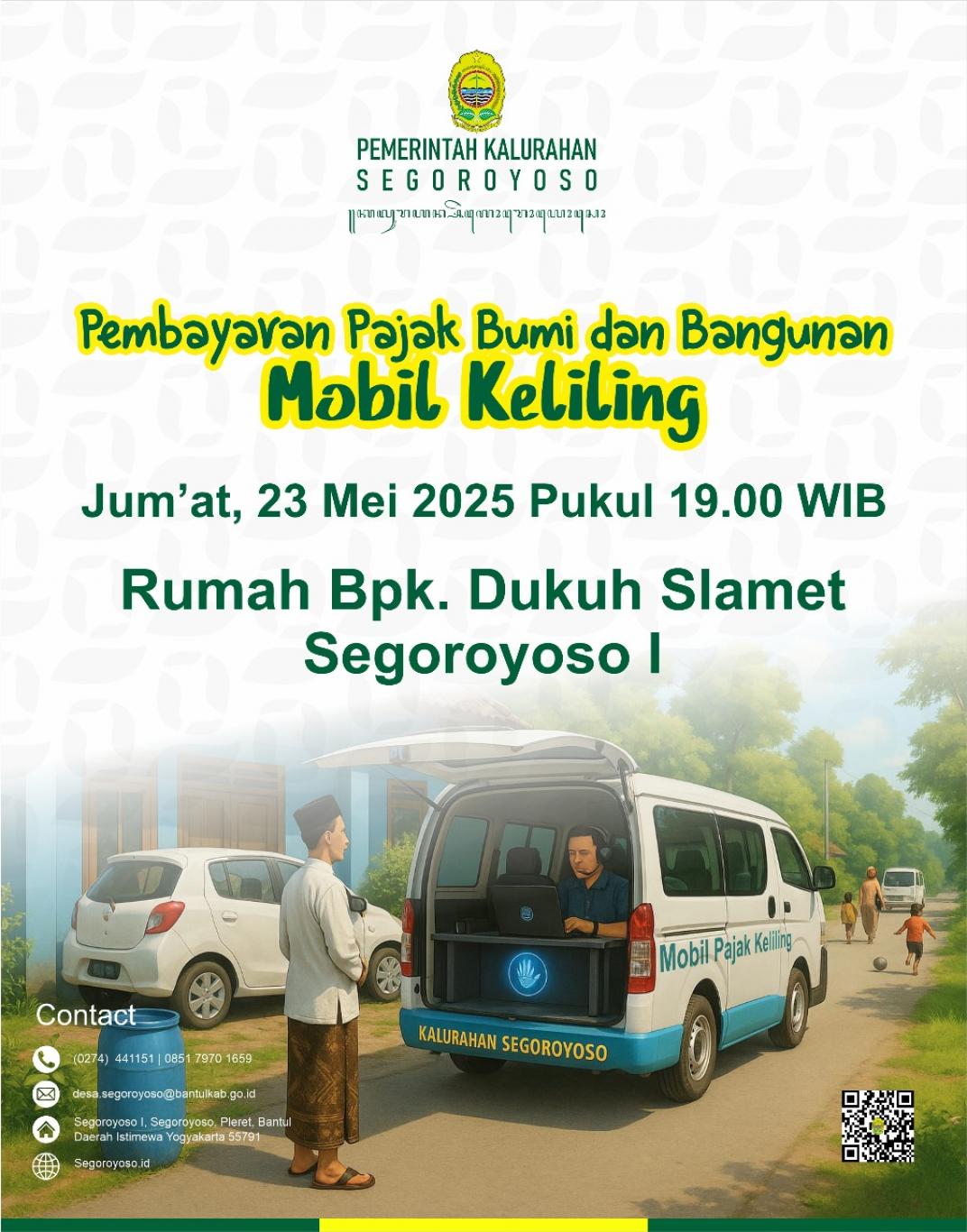 Posko Pembayaran PBB P2 Tahun 2025 Mobile di Segoroyoso I